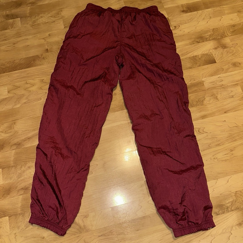 Vtg Alabama Crimson Tide Pants Men Size Large Embroidered Logo Windbreaker Track View 6